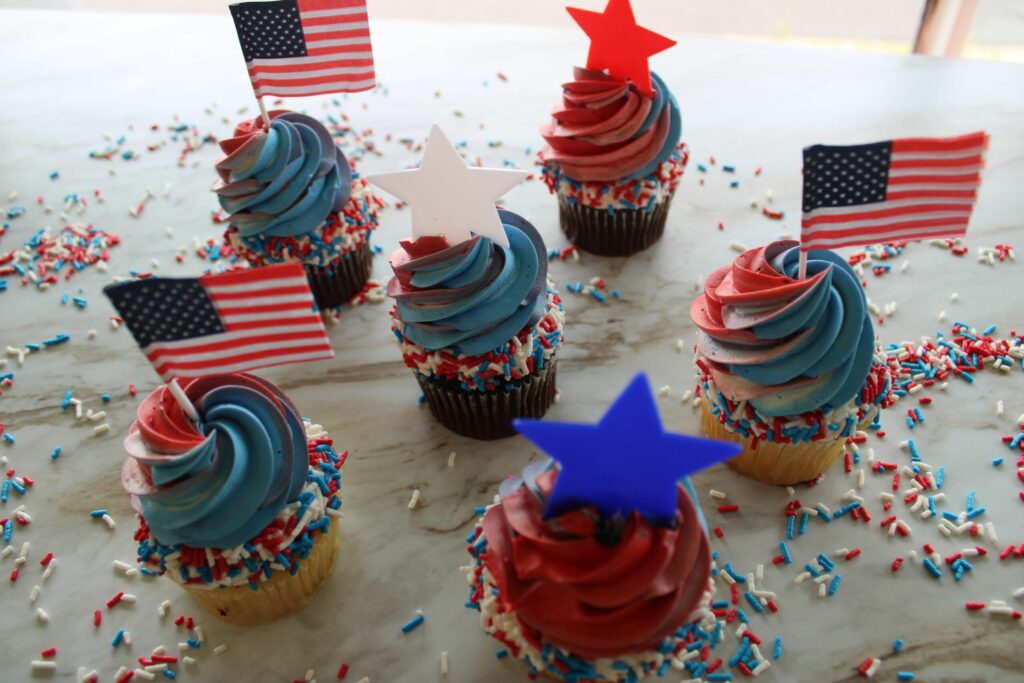 Labor Day Deluxe Cupcakes