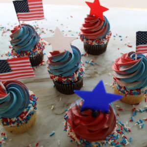 Memorial Day Deluxe Cupcakes - Chocolate