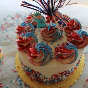 *Memorial Day Half & Half 7" Cake