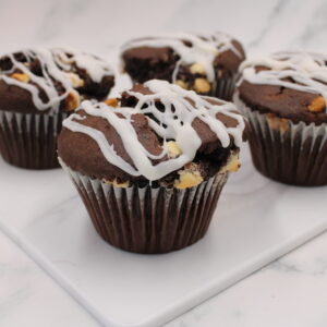 Chocolate Muffin with White Chocolate Chips