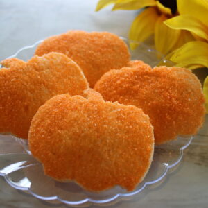 Pumpkin Shaped Sugar Cookies