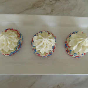 4th of July Thumbprints w/Jimmies (Buttercream or Fudge)
