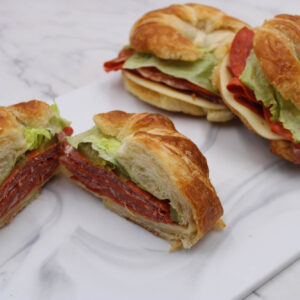 Croissant Sandwich Tray - Italian Soppressata <br>1 Doz. - Call to check availability