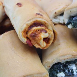 Pepperoni & Spinach Feta Roll Tray <br>1 Doz.