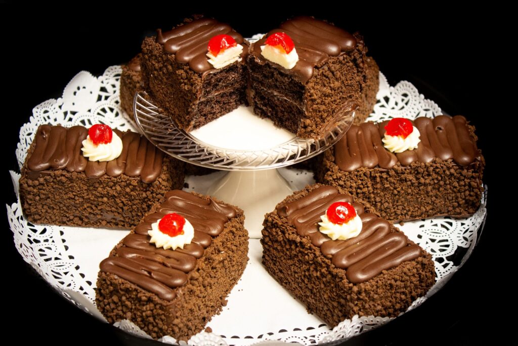 Chocolate Sour Cream Cake Bars