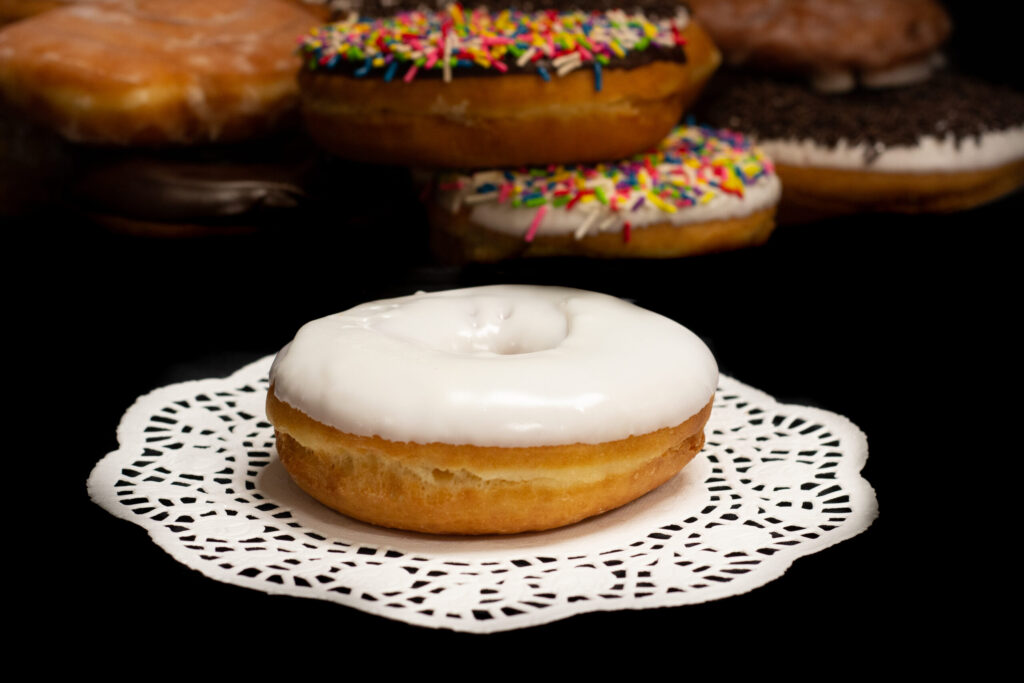 Iced Raised Ring Donuts