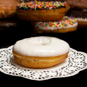 Iced Raised Ring Donuts