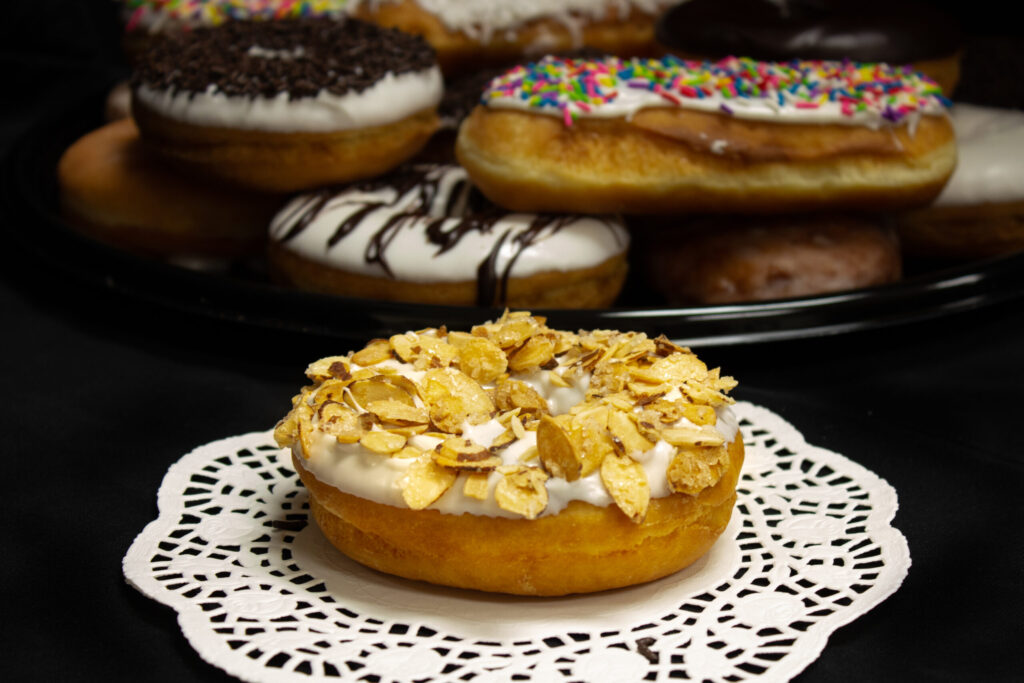 Almond Raised Ring Donuts