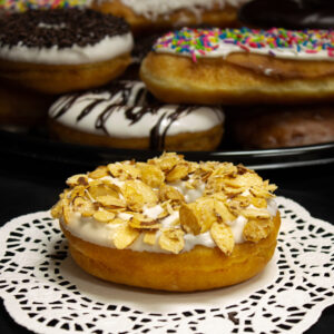 Almond Raised Ring Donuts