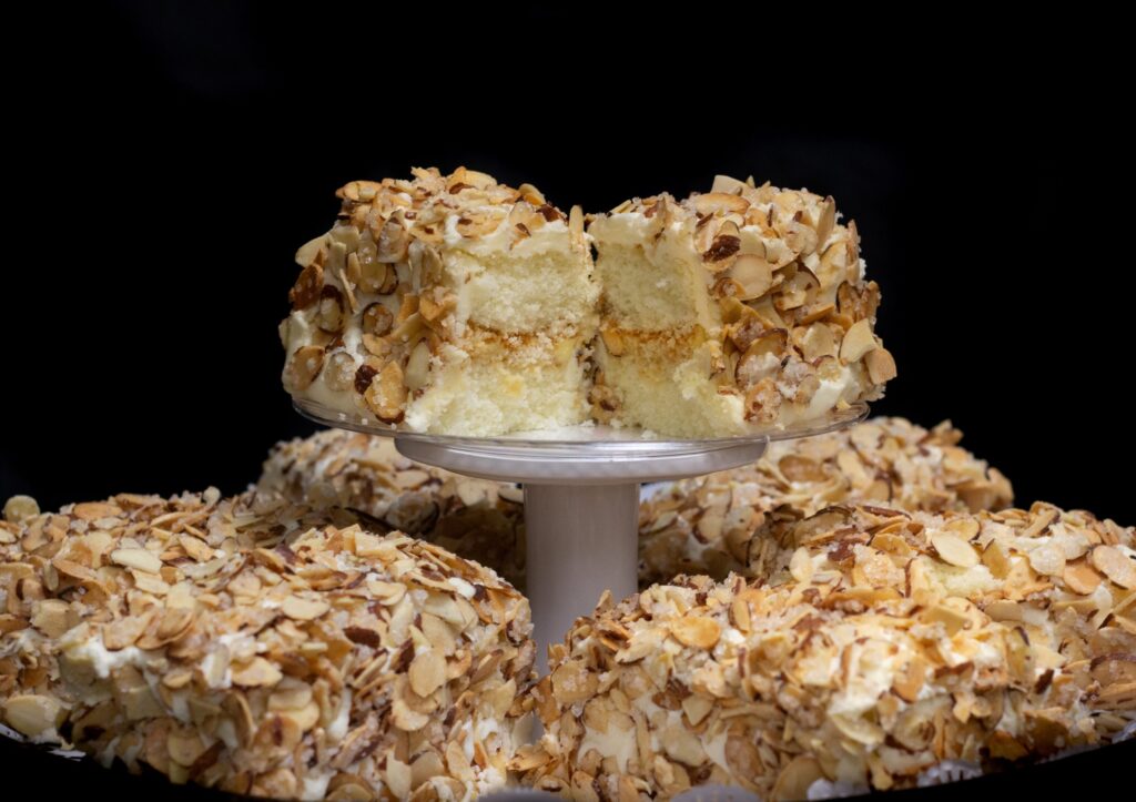 Toasted Almond Cake Bars