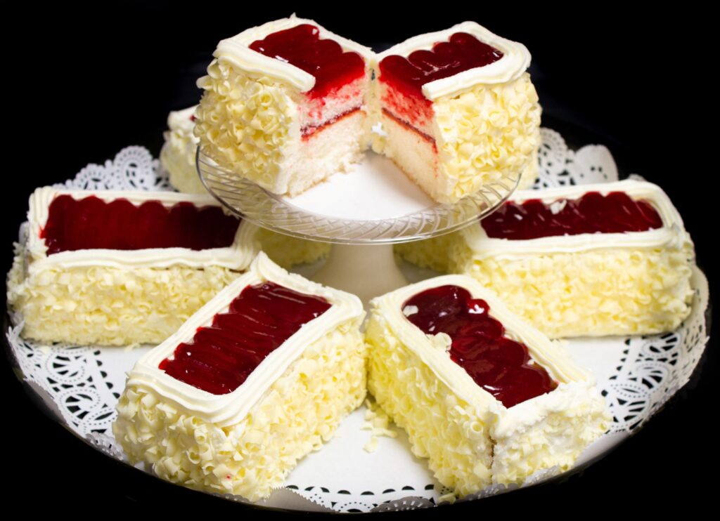 White Chocolate Raspberry Cake Bars