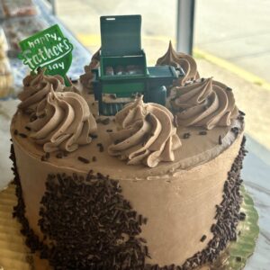 7" Father's Day Cake (half & half)