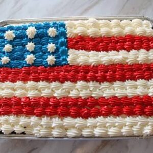 1/4 Labor Day Sheet Cake (Chocolate)